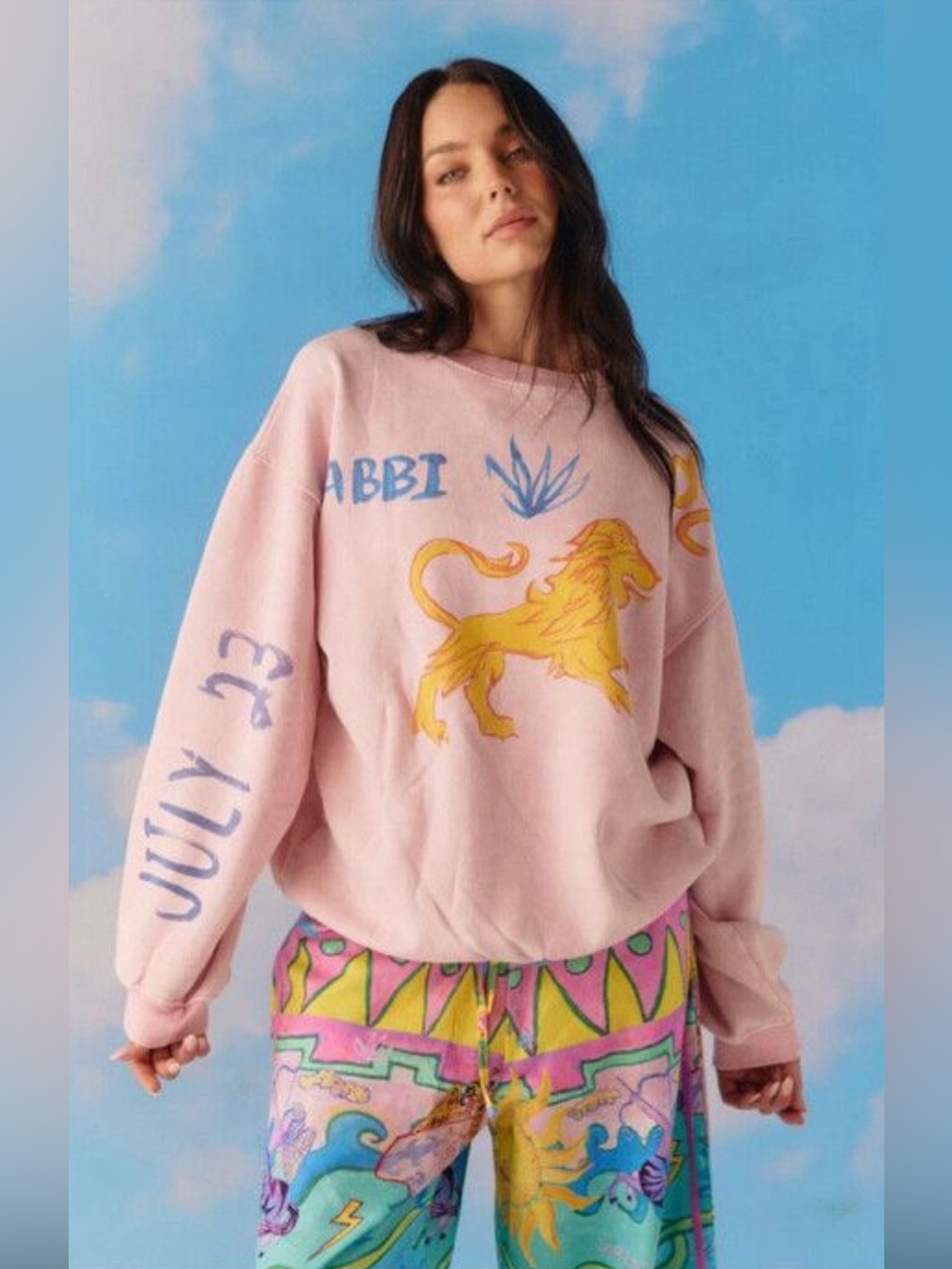 Brand New Sabbi Pink Zodiac Leo Size Small/ Unisex Sweaters Jumper